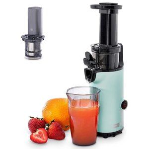 DASH Deluxe Compact Masticating Slow Juicer, Easy to Clean Cold Press Juicer wit